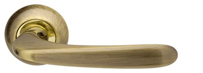 РУЧКА РАЗДЕЛЬНАЯ PAVA LD42-1AB/GP-7 БРОНЗА/ЗОЛОТО TECH (КВ. 8х140)
