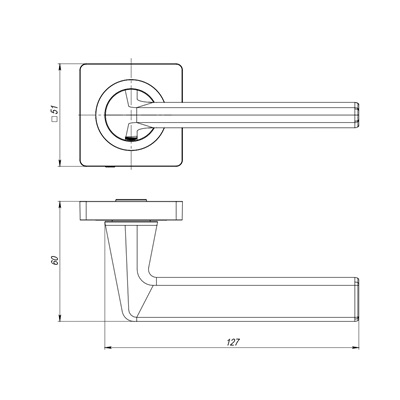РАЗДЕЛЬНАЯ РУЧКА TREND JK BL-24 ЧЁРНЫЙ