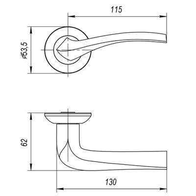 РУЧКА РАЗДЕЛЬНАЯ GLORIA JR ABG-6 ЗЕЛЁНАЯ БРОНЗА