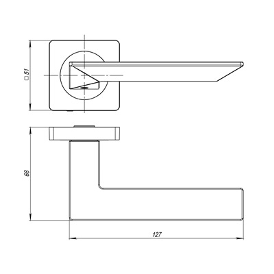 РУЧКА РАЗДЕЛЬНАЯ ULTRA JK CP-8 ХРОМ